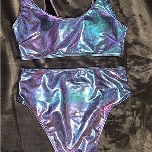 Holographic Bikini Set